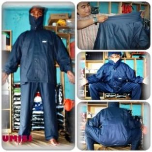 Jas Hujan Bahan Karet/Rubber (Jaket-Celana)