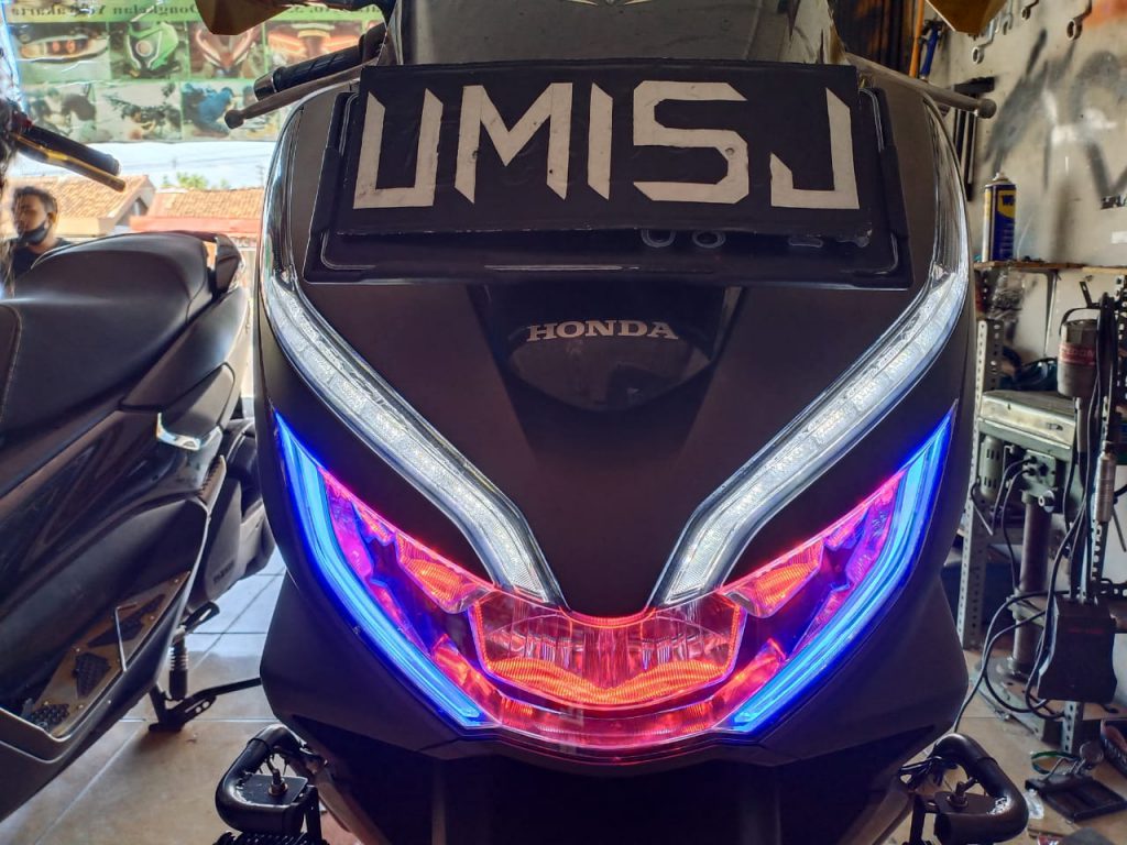 Honda Pcx Custom Lampu Drl Alis Sen Running Umisj Lighting Custom Jogja