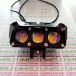 Lampu Tembak Laser SQL 3 Mata Nyala 2 Warna