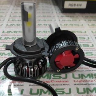 Lampu Utama H4 Dengan Lampu Kota RGB