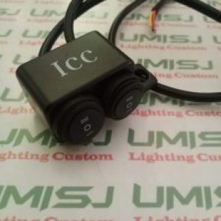 Saklar Lampu Motor Spion On Off ON Double ICC